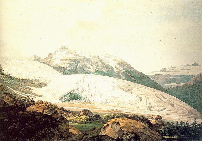 Pars, William The Rhone Glacier and the Source of the Rhone china oil painting image
